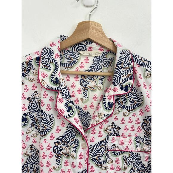 Printfresh Bagheera Tiger Queen Long Sleeve Pants Cotton Pajama Set - Medium - Picture 5 of 14